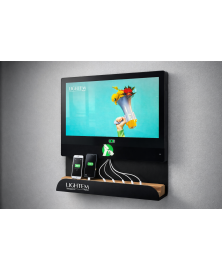 Totem digital cu statie de incarcare pentru telefoane mobile 21,5 inch
